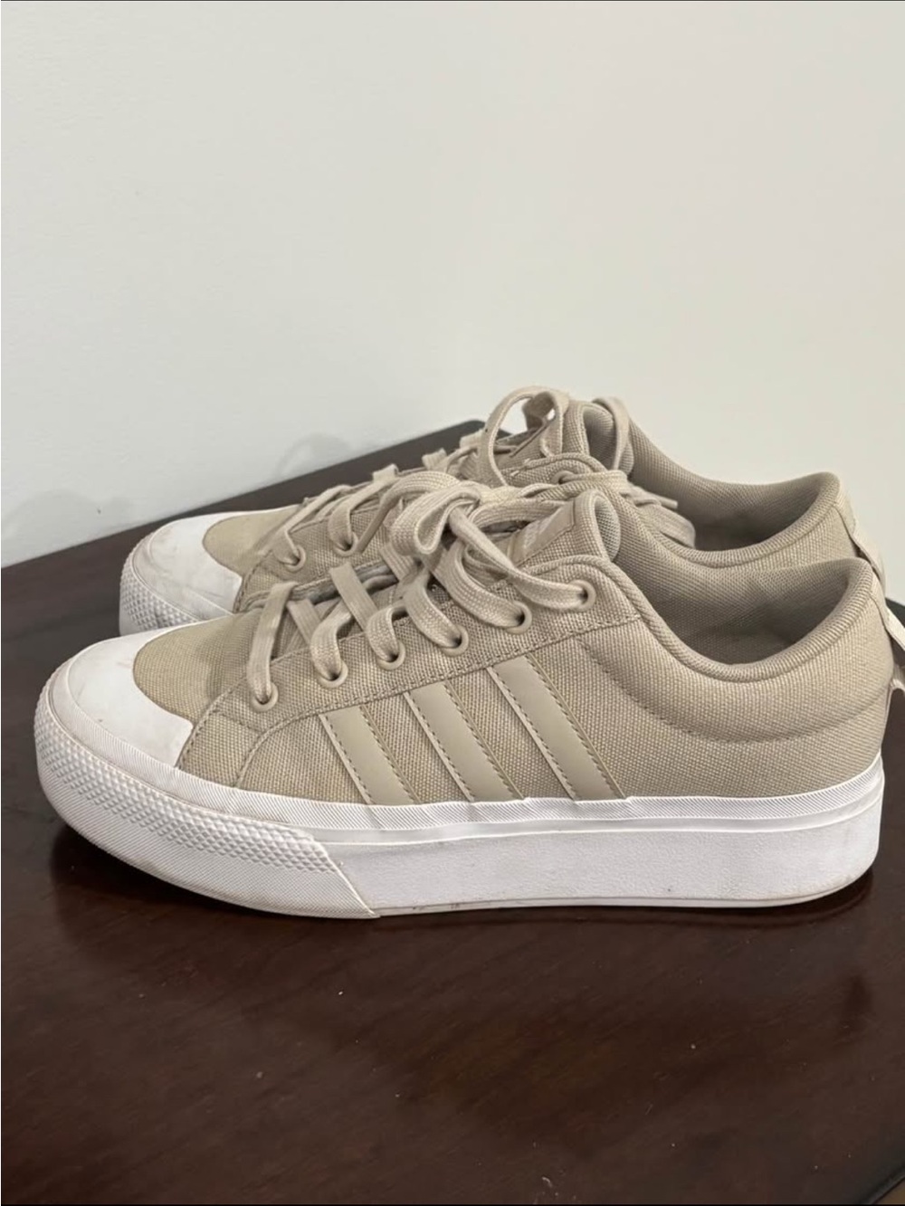 adidas Neutral Beige Low-Top Sneakers